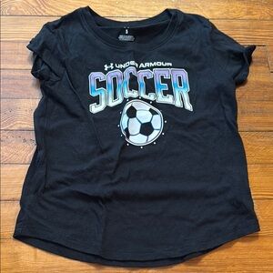 Under Armour Kids Black Soccer T-Shirt